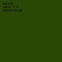 #2B4704 - Green House Color Image